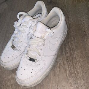 White Air Force Ones GS 7Y!!